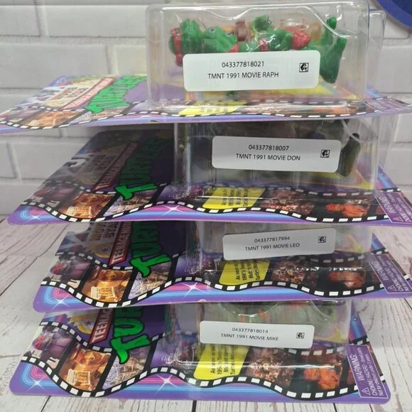 Teenage Mutant Ninja Turtles Classics Movie Star Set of 4 2023 Playmates Sealed - Picture 10 of 10